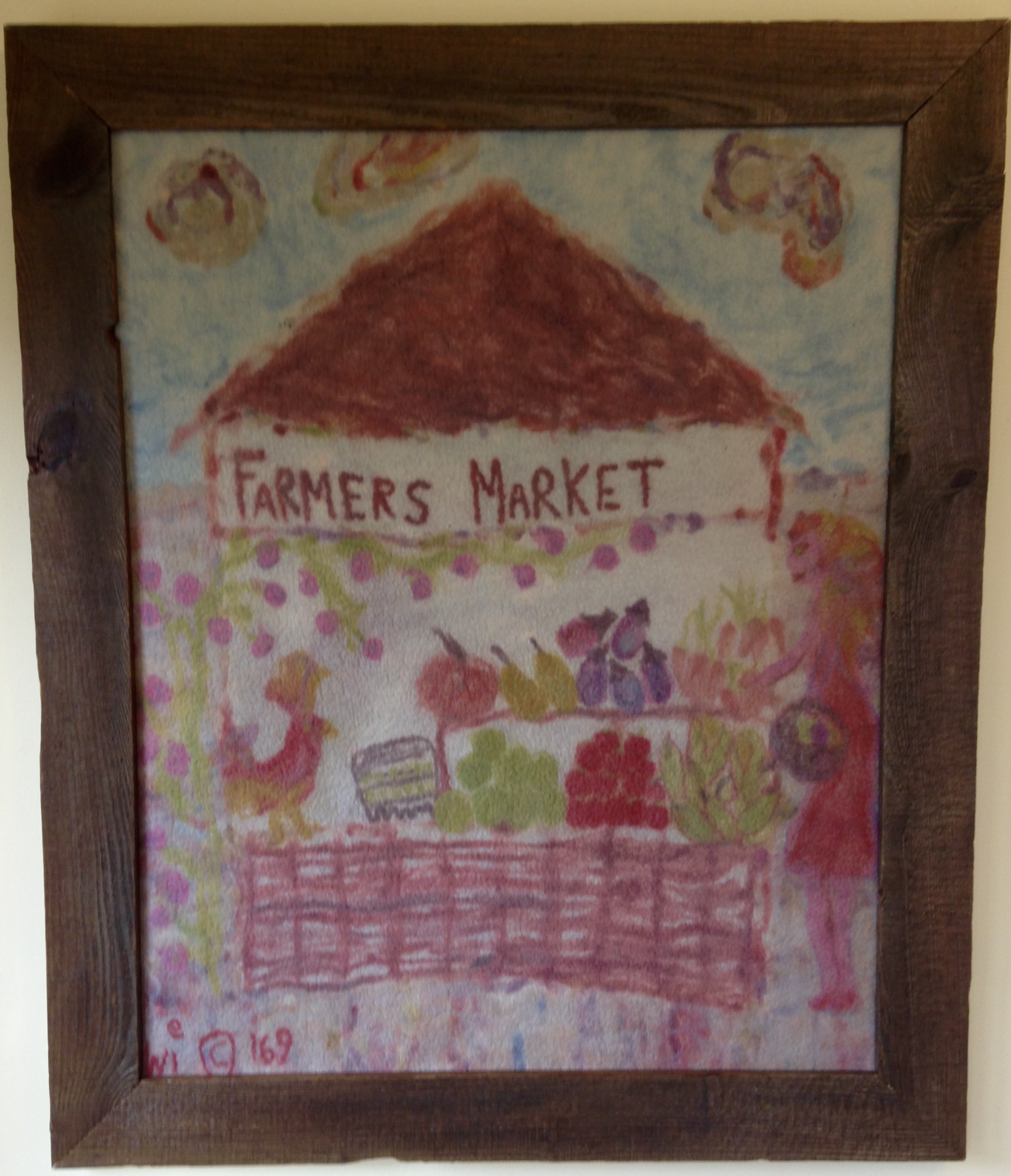 Farmers Market felt painting